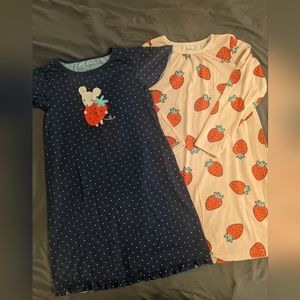 Carter's girls nightgowns size 6-7